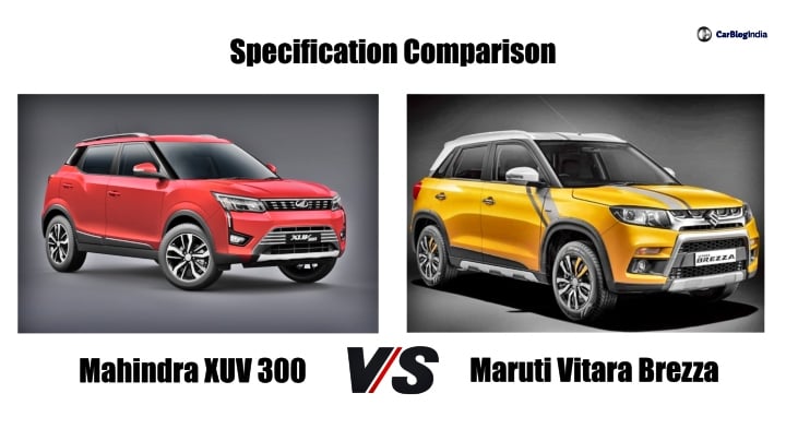 Mahindra Xuv300与maruti Vitara Brezza 规格比较 威廉希尔中文版